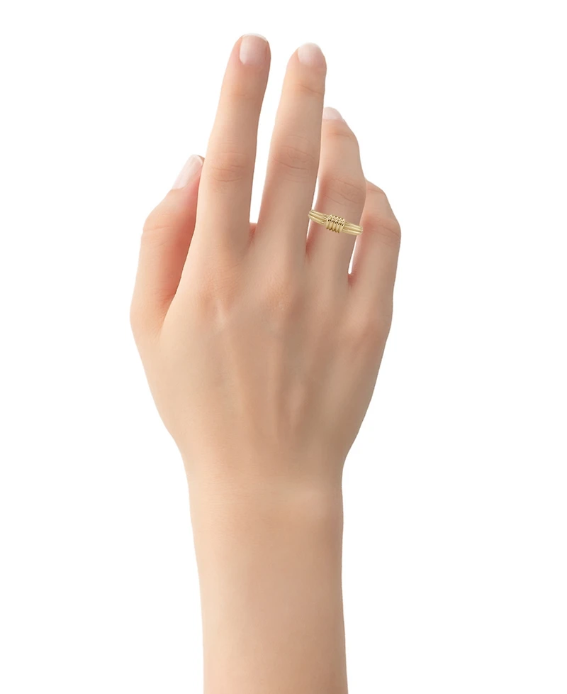 And Now This Gold Textured Statement Ring