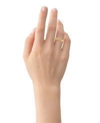 And Now This Gold Textured Statement Ring