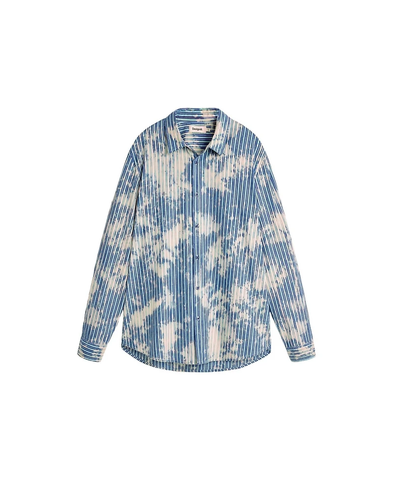 Desigual Men's Tie-dye striped shirt