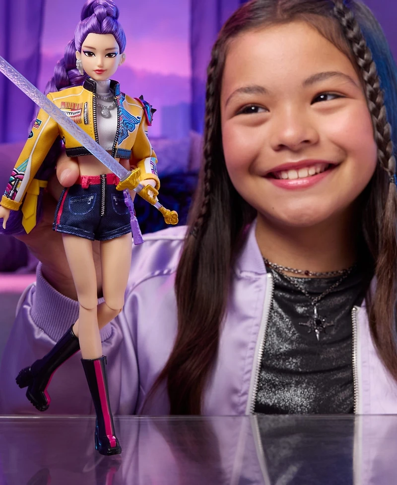 Kpop Demon Hunters Huntr/X "How It's Done" Rumi 11" Collectible Fashion Doll With Weapon Accessory, Ages 6+