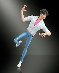 Kpop Demon Hunters Jinu 6.7-inch Action Figure with 18-Point Articulation and Interchangeable Hands and Faces, Ages 4+