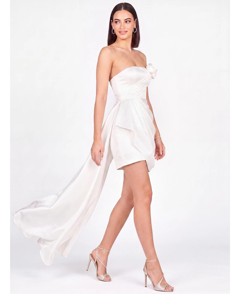 Lara Women's Beaded Faux-Wrap Bridal Gown