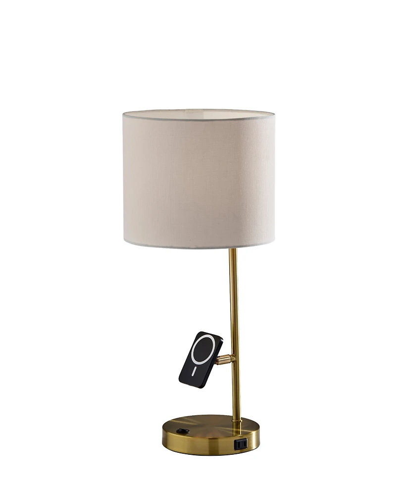 Adesso 22" Metal Wyatt Supercharger Desk Lamp