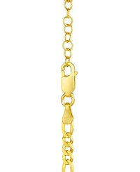 Giani Bernini Flat Filled Figaro Link Chain Necklace and Bracelet Set