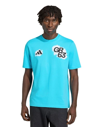 Adidas Men's George Russell Blue Mercedes-amg Petronas F1 Team Name Number T-Shirt