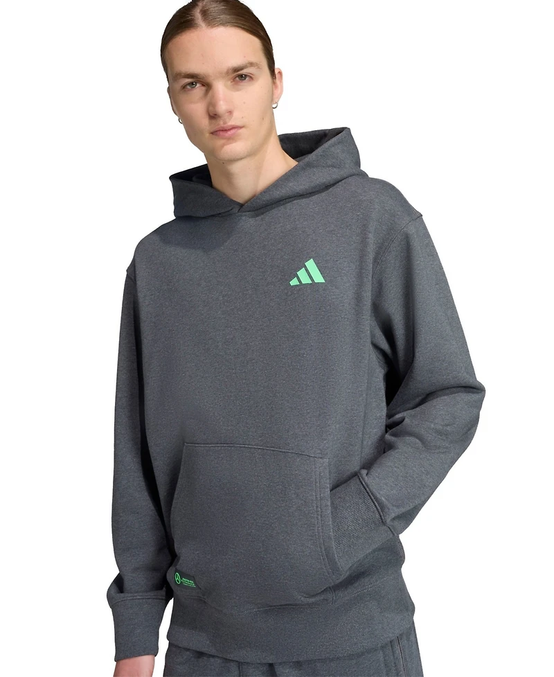 Adidas Men's Graphite Mercedes-amg Petronas F1 Team Premium Hoodie