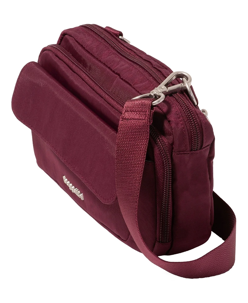 Baggallini Modern Everywhere Mini Double Zipper Crossbody Handbag