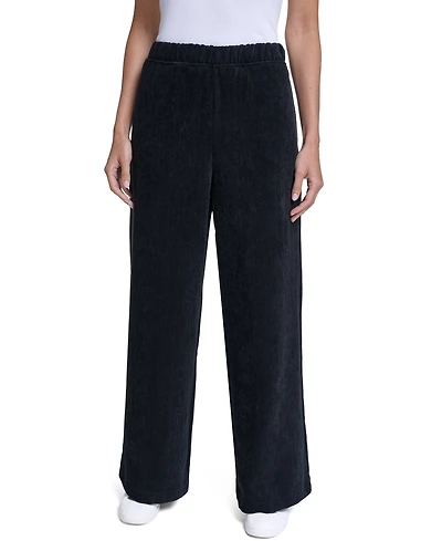 Nautica Women's High-Rise Wide-Leg Herringbone Pants