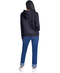 Nautica Women's Logo Graphic Fleece Hoodie