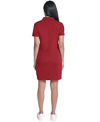 Nautica Women's Short-Sleeve Zip Polo Dress