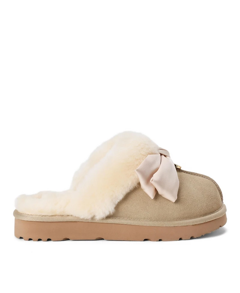 Dearfoams Women's Fireside by Sydney Dream Bow Scuff Slippers
