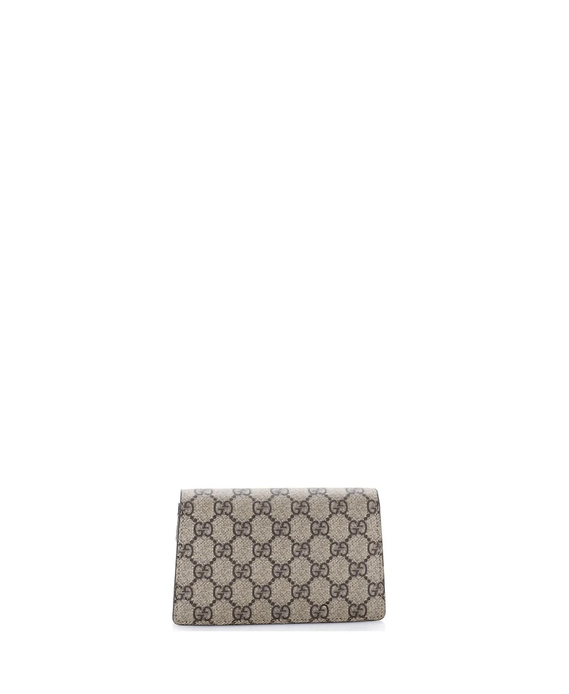 Pre-Owned Gucci Super Mini Dionysus Bag Gg Coated Canvas