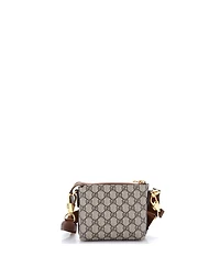 Pre-Owned Gucci Mini Interlocking G Patch Wristlet Messenger Bag Gg Coated Canvas