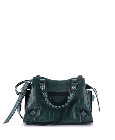 Pre-Owned Balenciaga Mini Neo Classic City Bag Embossed Leather