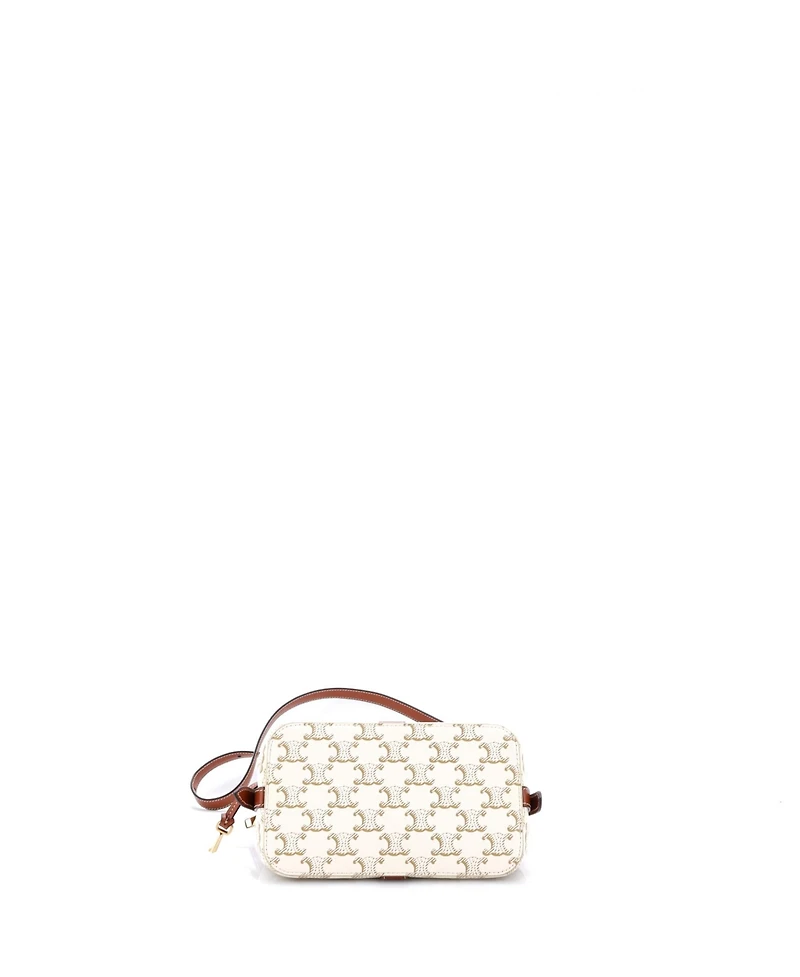 Pre-Owned Celine Small Teen Cabas De France Bag Triomphe Coated Canvas