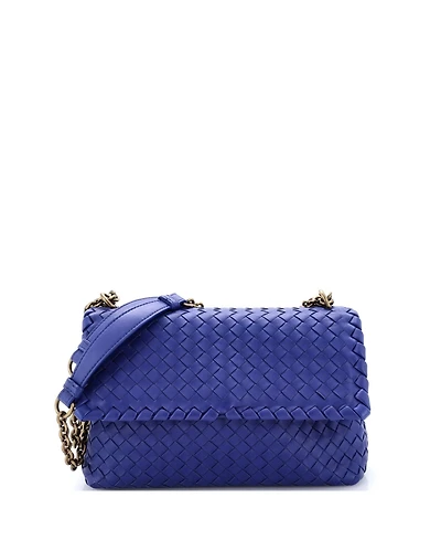 Pre-Owned Bottega Veneta Small Olimpia Crossbody Bag Intrecciato Nappa