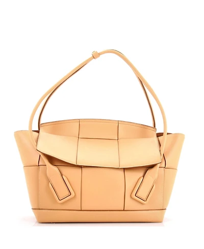 Pre-Owned Bottega Veneta Medium Arco Bag Maxi Intrecciato Leather