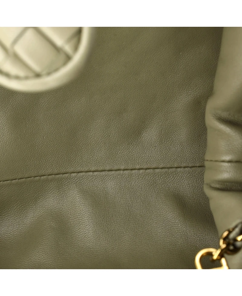 Pre-Owned Bottega Veneta Teen Lauren 1980 Clutch with Chain Intrecciato Nappa
