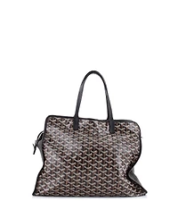 Pre-Owned Goyard Pm Hardy Pet Carrier Coated Canvas