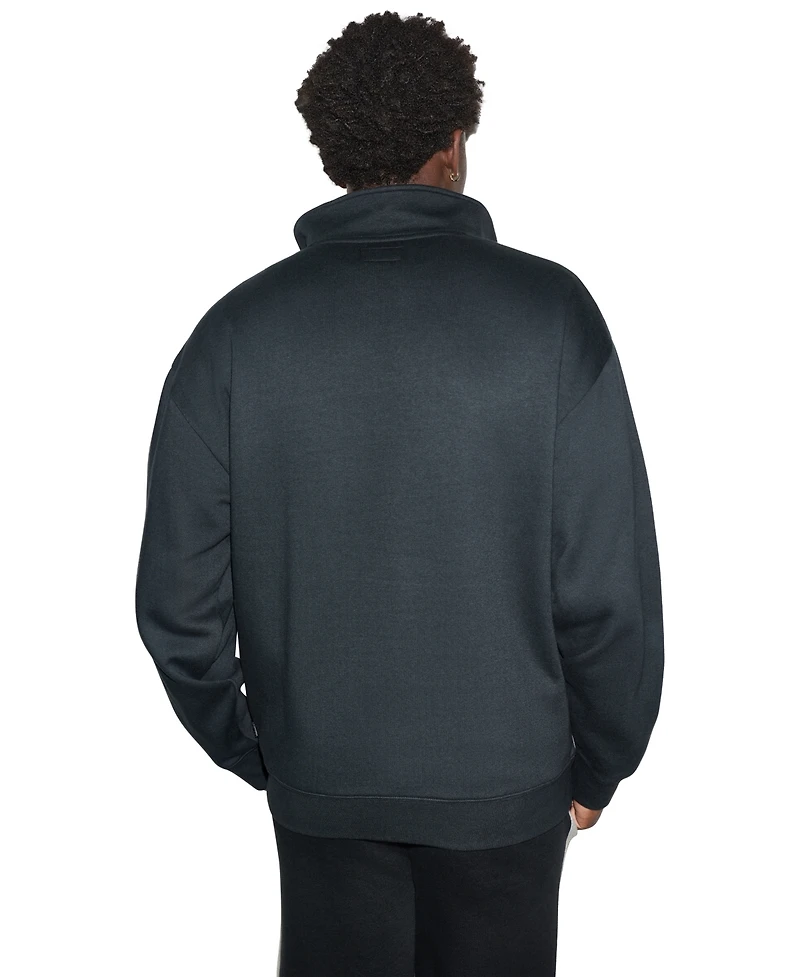Converse Men's Chuck Color-Block Quarter-Zip Sweatshirt