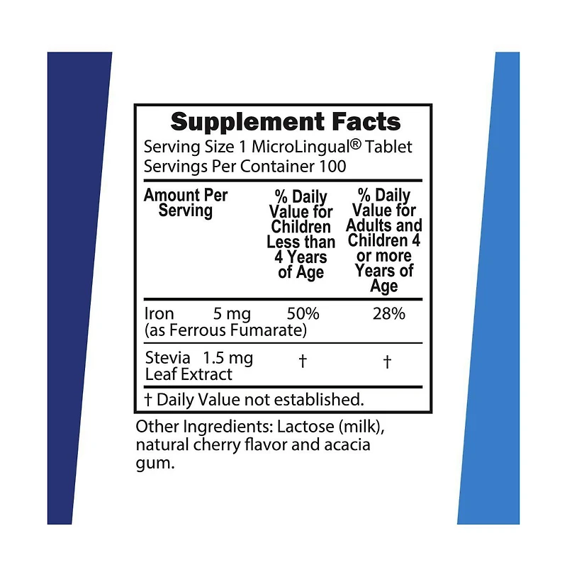 Superior Source Children's Iron 5 mg - Supplement Tablets for Toddlers
