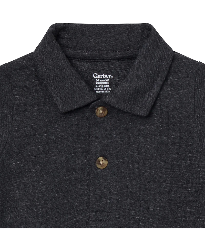 Gerber Baby Boys Boys'( New born to 18 M ) Polo Bodysuit