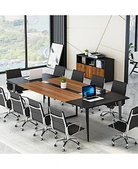 Tribesigns 8 Feet Boat-Shaped Conference Table
