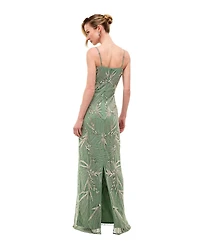 Beauut Women's Embellished Sequins Fitted Gown