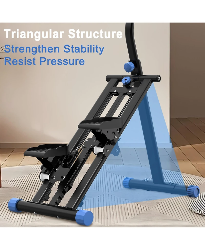 Sevorley Vertical Climber Exercise Machine with Lcd Monitor, Foldable Full Body Cardio Trainer, Non-Slip Pedals