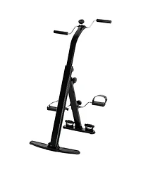 Sevorley Portable Seated Leg Exerciser with Lcd Display, Adjustable Resistance Pedal Bike with Foot Massage Rollers