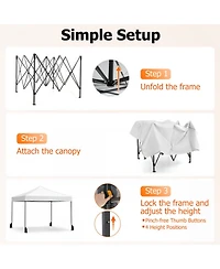 Sugift 9.5 x 9.5 Feet Pop Up Canopy Tent with Adjustable Heights