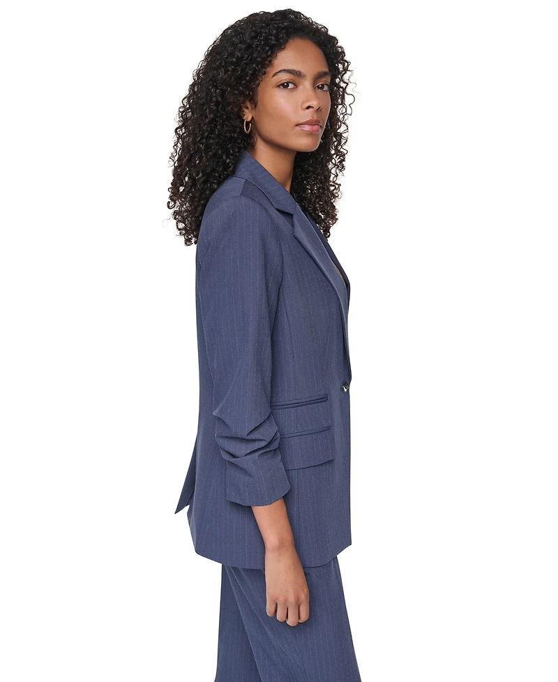 Dkny Women's Pinstripe 3/4-Sleeve Blazer