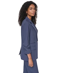 Dkny Women's Pinstripe 3/4-Sleeve Blazer