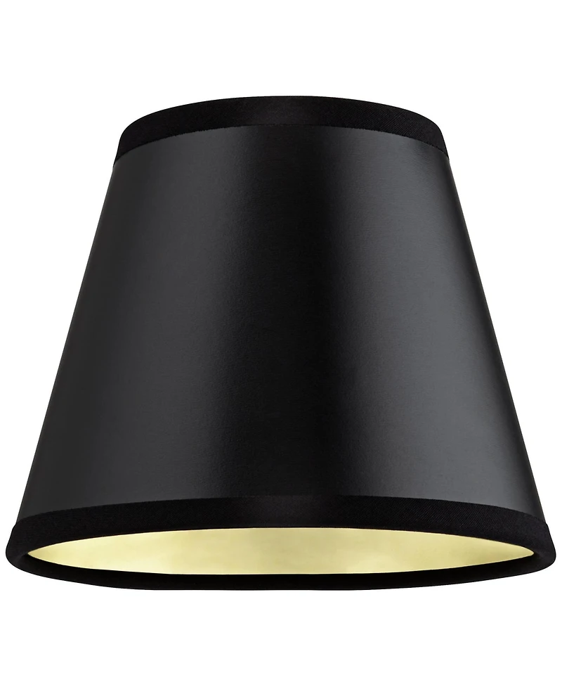 Springcrest Set of 2 Empire Lamp Shades Paper Small 3" Top x 5" Bottom x 4" High Candelabra Clip-On Fitting