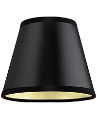 Springcrest Set of 2 Empire Lamp Shades Paper Small 3" Top x 5" Bottom x 4" High Candelabra Clip-On Fitting
