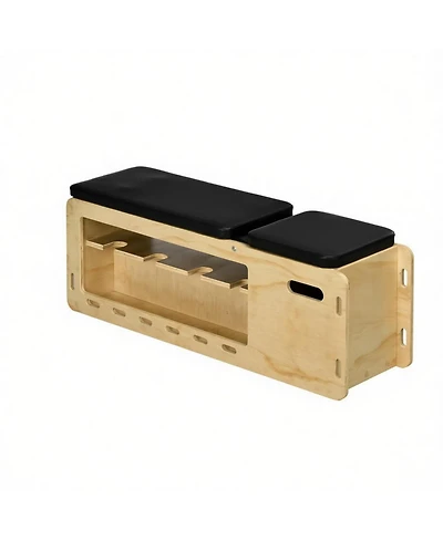 Sevorley Adjustable Weight Bench with Dumbbell Rack and Storage Compartment, Fold Flat Exercise Bench with Resistance Bands