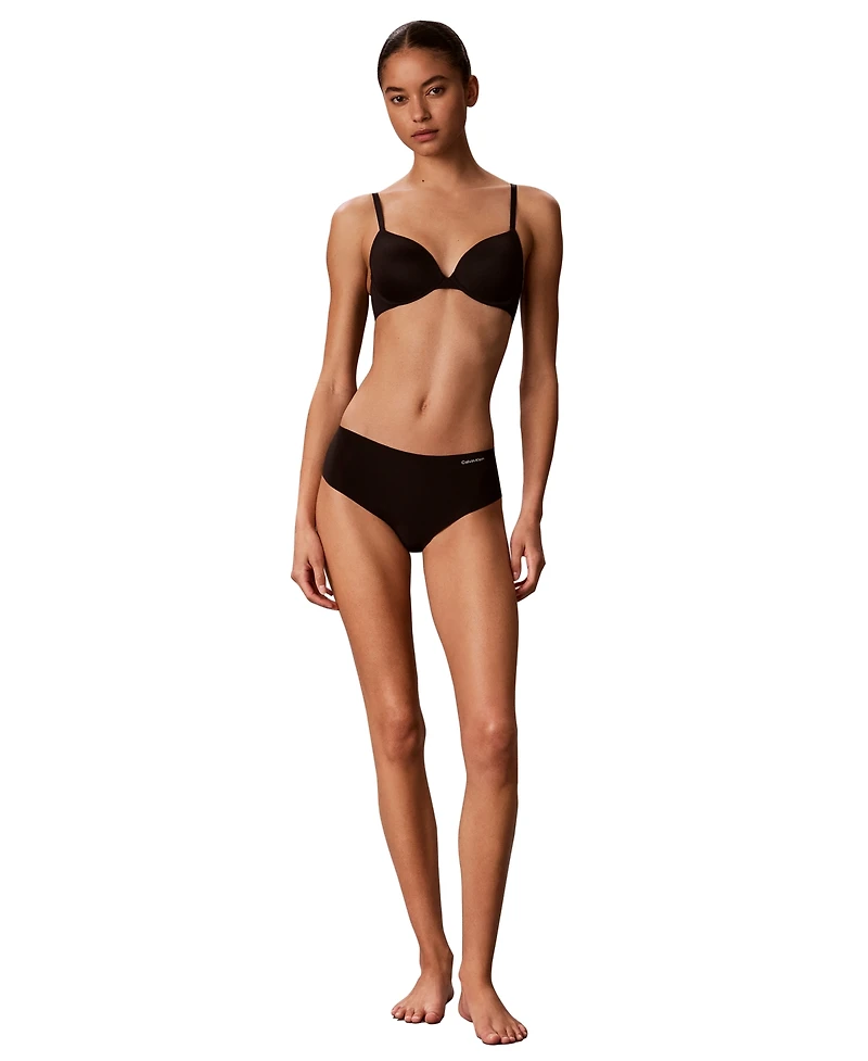 Calvin Klein Invisibles Microfiber Stretch Seamless Hipster Panty, 5-Pack, QD5419