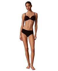 Calvin Klein Invisibles Microfiber Stretch Seamless Hipster Panty, 5-Pack, QD5419