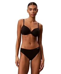 Calvin Klein Invisibles Seamless Microfiber Tag-Free Thong, 3-Pack, QD5416