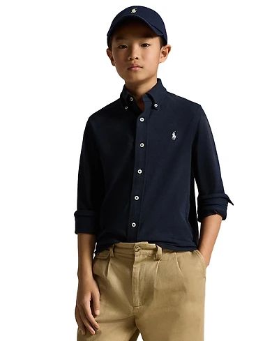 Polo Ralph Lauren Big Boys Featherweight Cotton Mesh Shirt