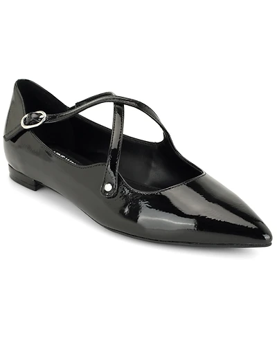 Nine West Women's Jarry Crisscross Pointed Toe Dress Flats