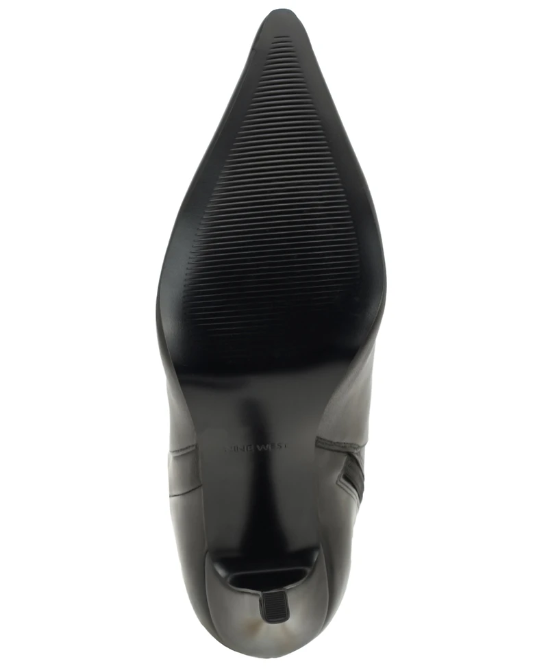 Nine West Women's Korin Wide-Calf Pointed Toe Stiletto Dress Boots