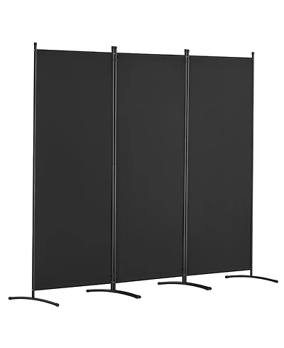 Folding Room Divider Privacy Screen, 3 Panel Fabric Partition for Bedroom, Dining Room and Office