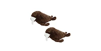 Mighty Arctic Walrus 2 Pack, Durable Plush Squeaky Dog Toy