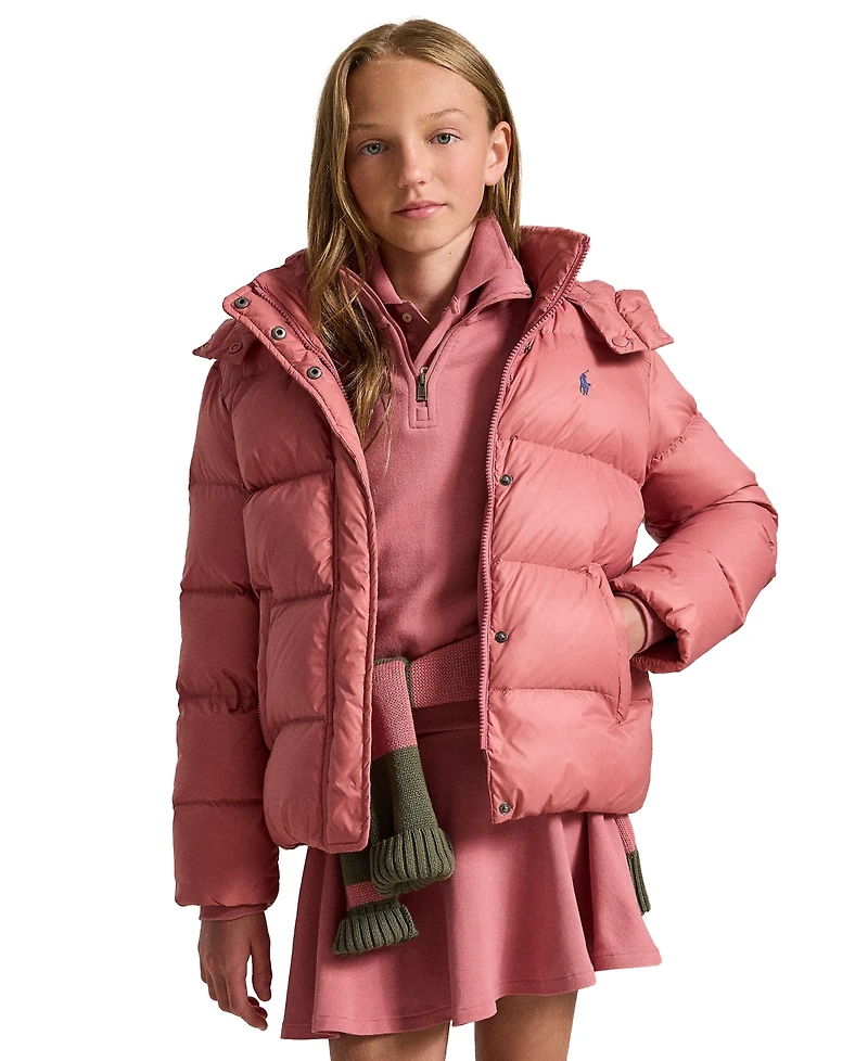 Polo Ralph Lauren Girls' 7-16 Down Hooded Jacket