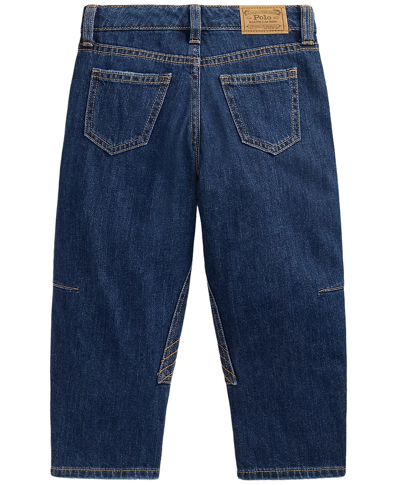 Polo Ralph Lauren Girls' 2T-6X Curved Tapered Cotton Denim Jeans