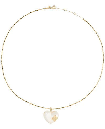 kate spade new york Gold-Tone Flower Lucite Statement Pendant Necklace