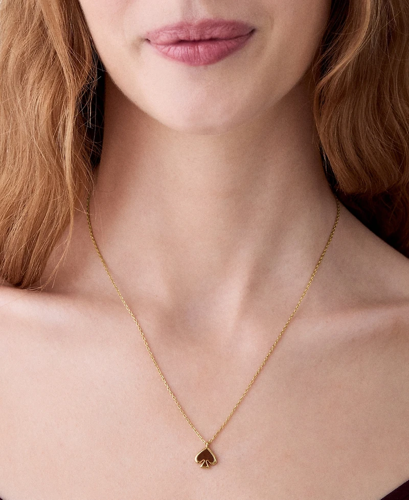 kate Spade new york Gold-Tone Brass Enamel Mini Pendant Necklace