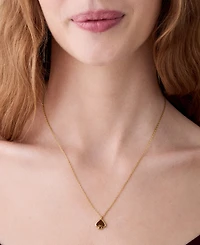 kate Spade new york Gold-Tone Brass Enamel Mini Pendant Necklace