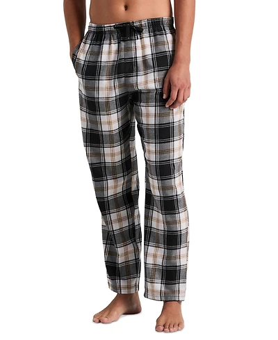 Perry Ellis Portfolio Men's Flannel Plaid Drawstring Sleep Pants
